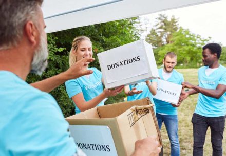 a group of nonprofit workers