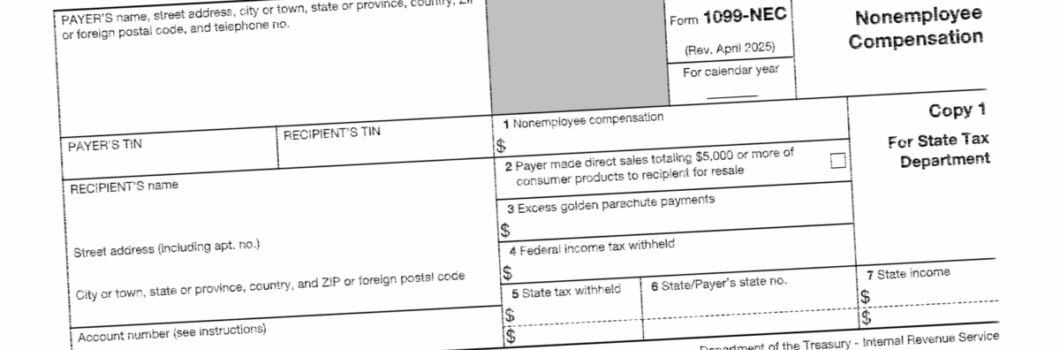 form 1099 new from 2025.