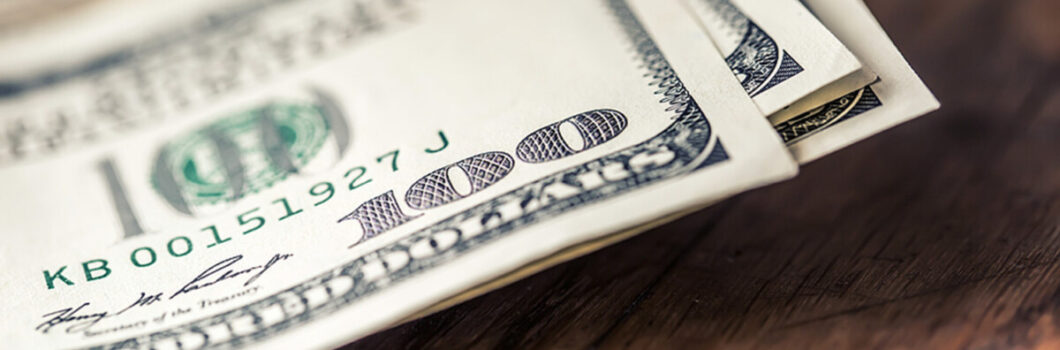 a bunch of hundred dollar bills.